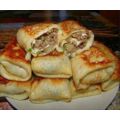 Домашние блинчики на основе тыквенной муки с отварной говядиной 10 штук купить в Могилеве