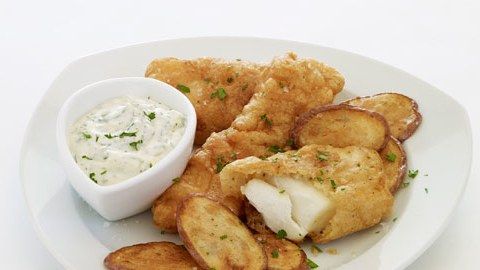 Белая рыба в кляре с сырным соусом купить в Могилеве